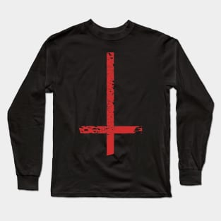 Satan - upside down cross Long Sleeve T-Shirt